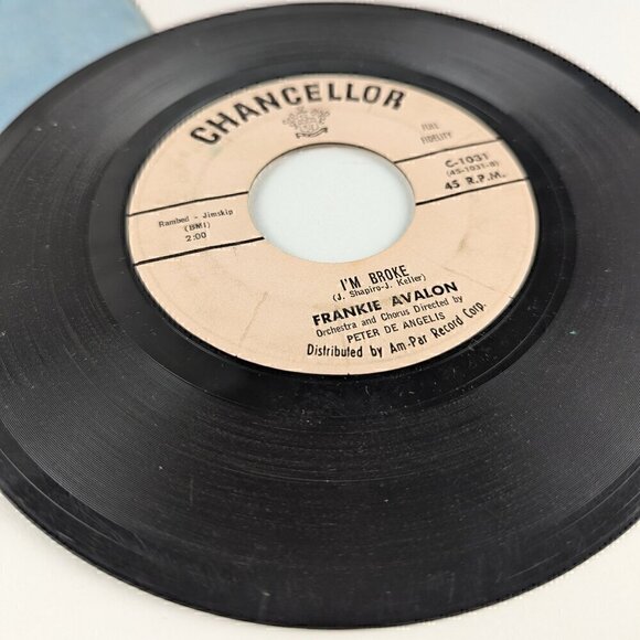 Frankie Avalon 7" Vinyl 45 Record Venus/I'm Broke 1959 - Picture 13 of 13
